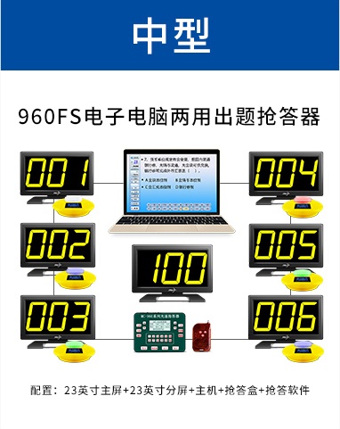 960FS电子电脑两用出题抢答器